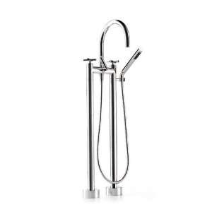    08 Two Hole Bath Mixer With Stand Pipes In Plati