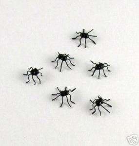 Dollhouse Miniature Creepy Crawly Spiders Set  