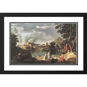  Poussin, Nicolas 40x28 Framed and Double Matted Landscape 