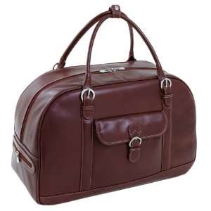 Siamod Stalla Leather Duffel Bag Briefcase Laptop Case Travel Luggage 