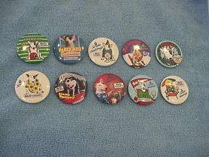 10 VINTAGE 1987 SPUDS MACKENZIE MCKENZIE PINBACKS PINS  