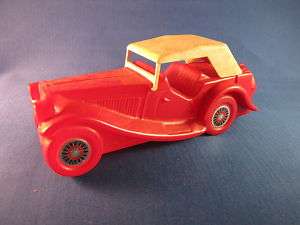 AVON AFTER SHAVE BOTTLE COLLECTIBLE RED CAR WHITE TOP  