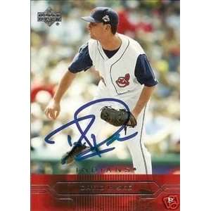  David Riske Signed Cleveland Indians 2005 UD Card Sports 