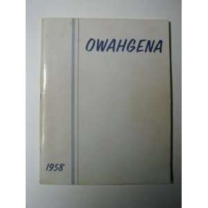  1958 Owahgena, Cazenovia High School Yearbook, Cazenovia 