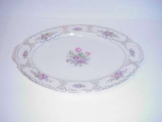 floral sprigs this large serving platter measures 15 3 8 long by 11 