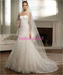 New Style lace Wedding Dresses Bridal Gowns free Jacket  