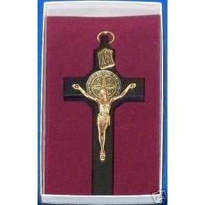  6 Black Crucifix with the Medal of St. Benedict 