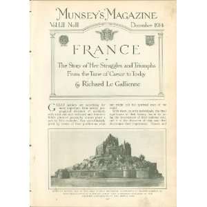  1914 France Mont St Michel Notre Dame Chambord Amiens 