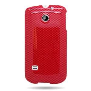  WIRELESS CENTRAL Brand Hard Snap on Shield RED With CARBON 