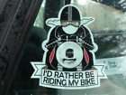 rather be riding my bike MOTOR CYCLE MOTO STICKER