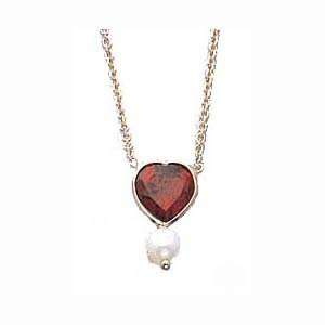   Shaped Garnet Pearl Necklace (1.30 cts.tw.) Evyatar Rabbani Jewelry
