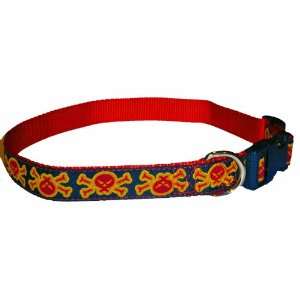  Medium Dog Collar by Sandia Pet Products   Poison on Red 