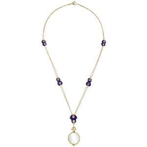    Paul Morelli 18k Gold Silhouette Chain Necklace with Lapis Jewelry