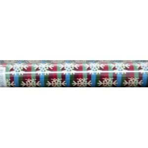 Hallmark Christmas XWR9629 Stripes and Snowflakes Wrapping Paper