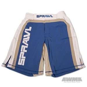  Sprawl Fusion Stretch Shorts   Blue/White/Gray Sports 