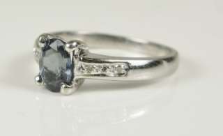 HiEnd Estate White 14K Gold .79ctw Alexandrite & Genuine Diamond Ring 