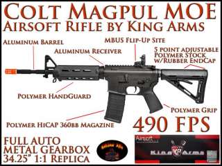 Officially Licensed Colt MAGPUL MOE Airsoft Rifle by King Arms 490 FPS