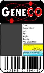 Geneco Card ID Badge Repo Special Agent Black Market  