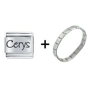  Name Cerys Italian Charm Pugster Jewelry