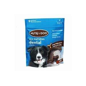  Nutri Dog(TM) All Natural Dental Chews Medium 9ct. Pet 