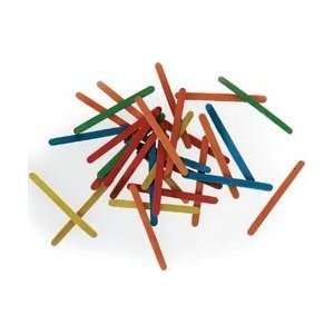  Darice Wood Mini Craft Sticks Assorted Colors 3 250/Pkg 