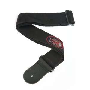    Planet Waves Patch Guitar Strap, Flaming Dice Musical Instruments