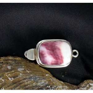  RARE LAVENDER PURPLE SPINEY OYSTER STERLING CLASP #3 