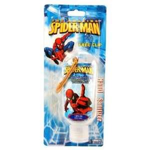  SPIDERMAN SANITZER 1.8 OZ. (WITH CLIP COLORS VARY 