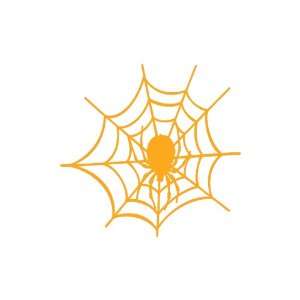  Spider Web GOLDEN YELLOW Vinyl window decal sticker 