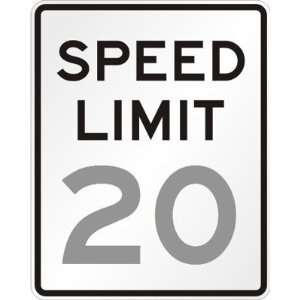  Speed Limit [your choice], 18 x 24 Engineer Grade Sign 