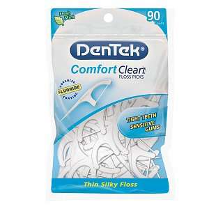 DenTek Comfort Clean Floss Picks, Cool Mint 90 Count  