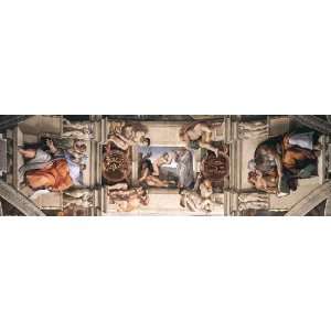   24 x 8 inches   The ceiling of the Sistine Chape