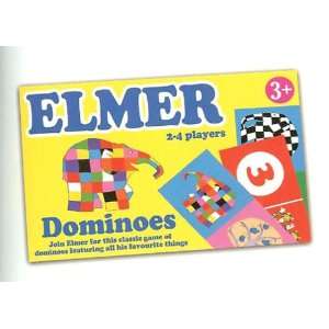    ELMER Elephant DOMINOES Game Character by David McKee Toys & Games