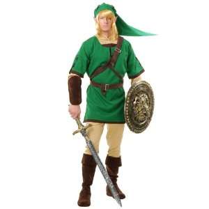  Lets Party By Charades Elf Warrior Adult Costume / Green 