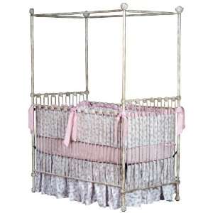 Sparkling Stars Iron Canopy Crib