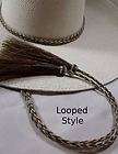 Cowboy Hat Horse Hair Stampede String BOLD Sorrel/white Full looped 