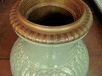 Large Antique Chinese Celadon Vase Ormulu 18th Century  