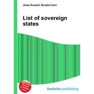  List of sovereign states Ronald Cohn Jesse Russell Books
