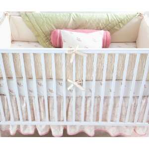  Smocked Organic Percale Crib Bedding   3 Piece Set Baby