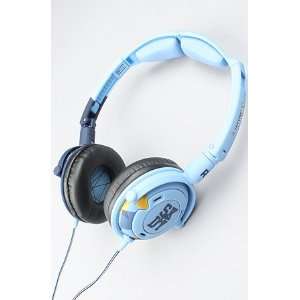   Lowrider Headphones w/ Mic in Light Blue & Navy,Headphones for Unisex
