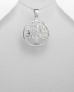 Celtic Tree of Life Sterling Silver Medium Pendant Necklace  