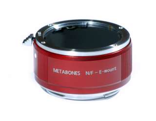 Metabones Nikon F to Sony E mount Adapter NEX 5 5N NEX 7 *Red Limited 