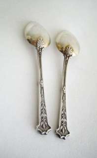 Antique French Sterling Silver Gilded Spoon 2/PS  