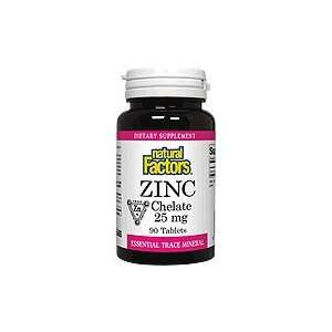  Zinc Chelate 25mg   Essential Trace Mineral, 90 tabs 
