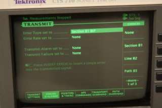 TEKTRONIX CTS 710 SONET TEST SET CTS 710 w/access.  