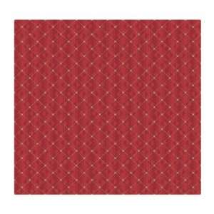   Wallcoverings Tres Chic BL0382 Geometric Diamond Wallpaper, Red/Gold