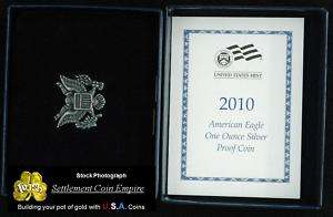 2010 Mint box and COA for American Silver Eagle proof  