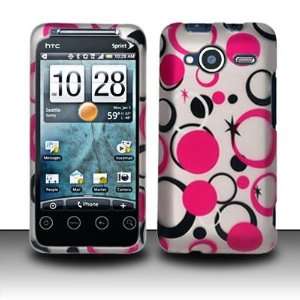   DOTS Hard Plastic Design Cover Case for HTC Evo Shift 4G + Car Charger