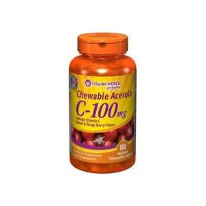  Chewable Acerola Plus  100 mg. 100 Chewables Health 