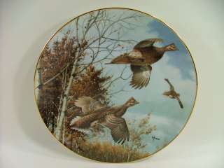 Danbury Mint David Maass Game Birds plates Complete Set  